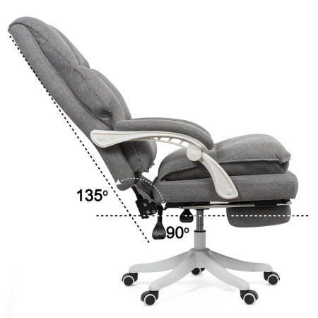 Scaun directorial Falcon 123, gri, stofa [1]
