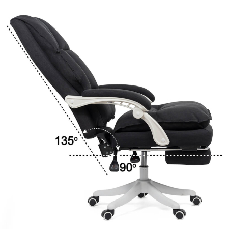 Scaun directorial Falcon 123, negru, stofa [1]