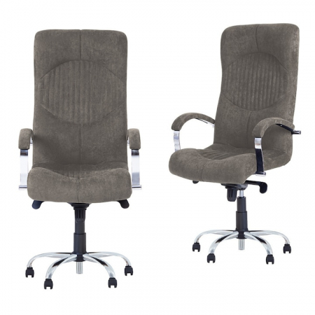 Scaun directorial GERMINI Steel, textil microfibra, Gri [4]
