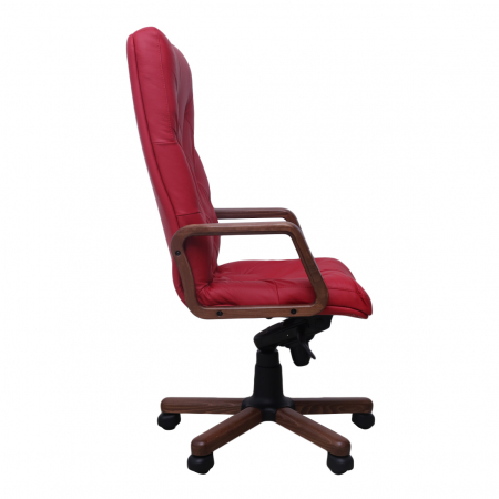 Scaun directorial HAVANA EXTRA, Rosu piele naturala [1]