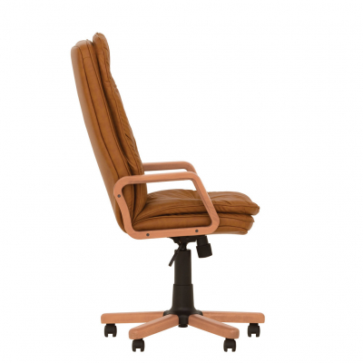 Scaun directorial HELLO EXTRA, Brun deschis pele ecologica [2]