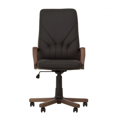 Scaun directorial MAVIS EXTRA, Negru, piele naturala [1]