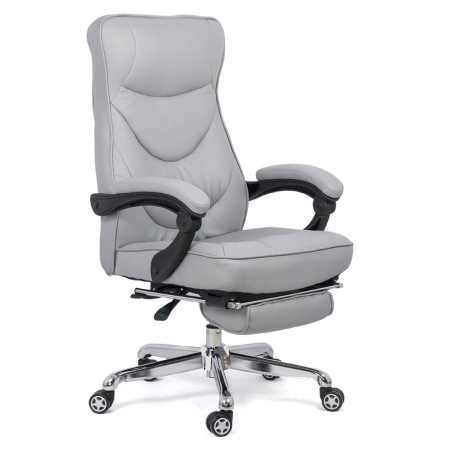 Scaune de birou - Scaun directorial Mercury 109, gri, piele ecologica