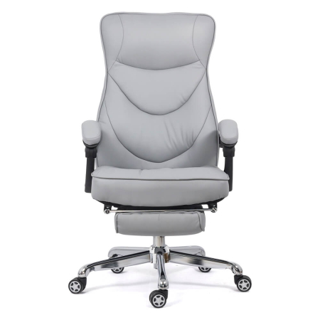 Scaun directorial Mercury 109, gri, piele ecologica [1]