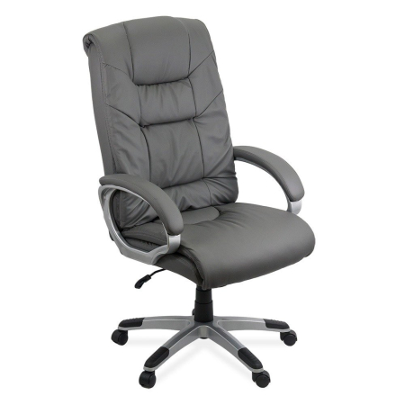 Scaune de birou - Scaun directorial Nexus 118, gri, piele ecologica