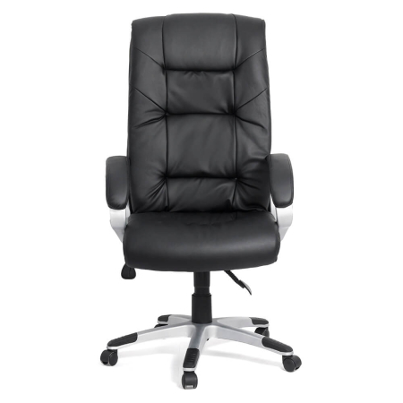 Scaun directorial Nexus 118, negru, piele ecologica [2]