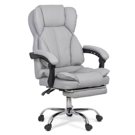 Scaune de birou - Scaun directorial Prime 105, gri, piele ecologica