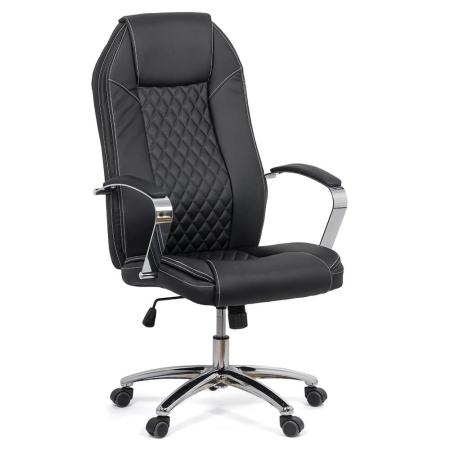 Scaun directorial Prime 107, negru, piele ecologica [1]