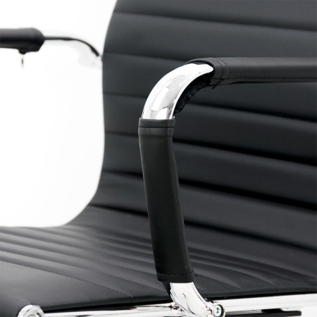 Scaun directorial Regal 189, negru, piele ecologica [2]