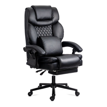 Scaun directorial Vega 111, negru, piele ecologica [1]