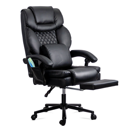 Scaun directorial Vega 111, negru, piele ecologica [2]