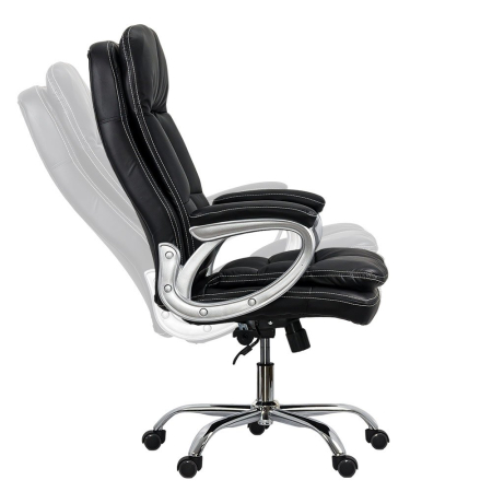 Scaun directorial Vega 122, negru, piele ecologica [1]
