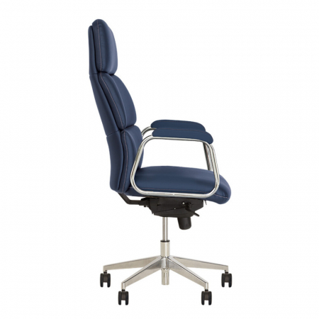 Set 2 scaune directoriale VEGAS, Albastru, piele ecologica [3]