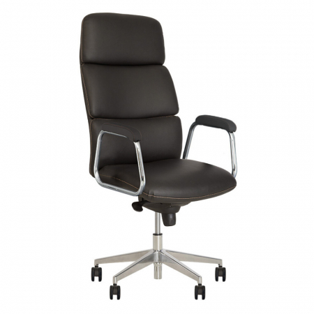 Set 2 scaune directoriale VEGAS, Negru, piele ecologica [1]