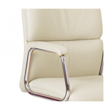 Set 2 scaune directoriale VEGAS, Crem, piele ecologica [4]