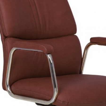 Set 2 scaune directoriale VEGAS, Bordo, piele ecologica [3]