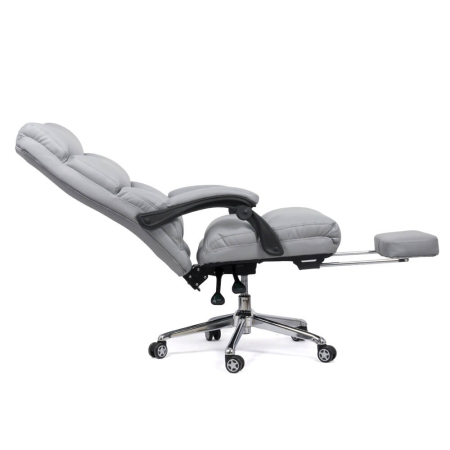 Scaun directorial Zenith 108, gri, piele ecologica [1]