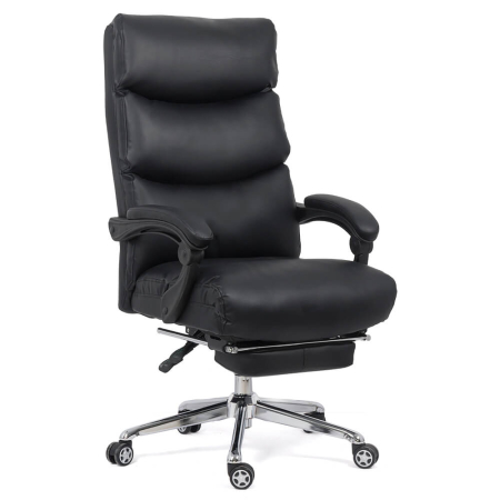 Scaune de birou - Scaun directorial Zenith 108, negru, piele ecologica