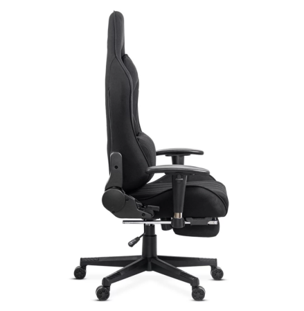 Scaun gaming PHANTOM, cotiere reglabile, suport lombar, Piele ecologica, Negru [6]
