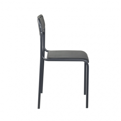 Scaun vizitator ASMITA Black, Negru piele artificiala [2]