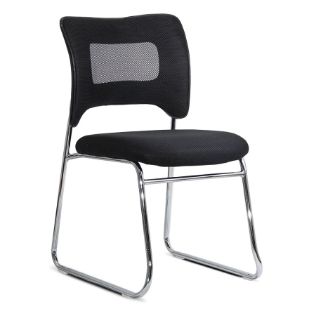Scaune de conferinta - Scaun vizitator Bristol, negru, plasa