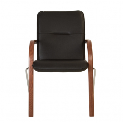 Scaun vizitator FANCY, Negru piele ecologica [1]