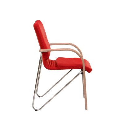 Scaun vizitator FANCY Ultra, Rosu piele ecologica [2]