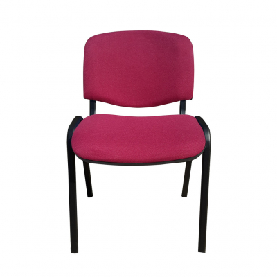 Scaune de vizitator - Scaun vizitator GOA BLACK, Bordo stofa cagliari