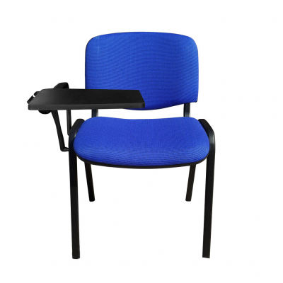 Scaune de vizitator - Scaun vizitator GOA BLACK cu masuta, Safir-negru stofa cagliari