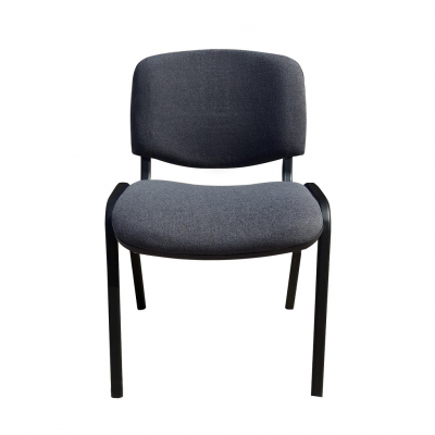 Scaune de vizitator - Scaun vizitator GOA BLACK, Gri inchis stofa cagliari