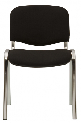 Scaun vizitator GOA CHROME, Negru stofa cagliari [1]