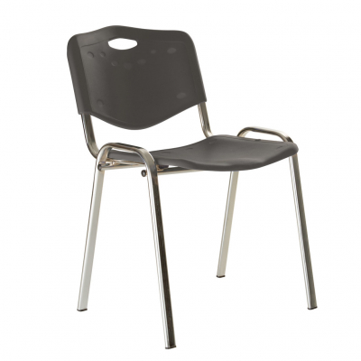 Scaune de vizitator - Scaun vizitator GOA CHROME Plast, Gri