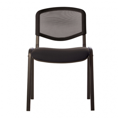 Scaun vizitator GOA NET BLACK, Negru stofa cagliari [1]