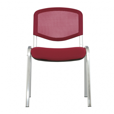 Scaun vizitator GOA NET CHROME, Bordo stofa cagliari [1]