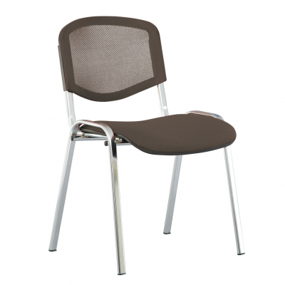 Scaune de vizitator - Scaun vizitator GOA NET CHROME, Gri stofa cagliari