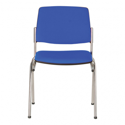 Scaun vizitator LAZARO CHROME, Safir stofa fiji [2]