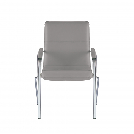 Scaun vizitator MULLER Soft, Gri piele ecologica [2]