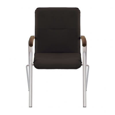 Scaun vizitator MULLER Wood, Wenge piele ecologica [1]