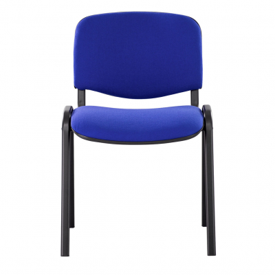 Scaun vizitator OLIVIA Black, Albastru stofa cagliari [1]