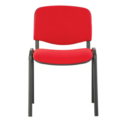 Scaun vizitator OLIVIA Black, Rosu stofa cagliari [1]