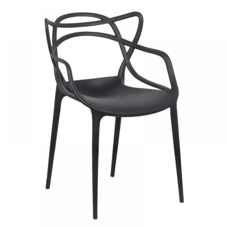 Scaune de bucatarie - Scaun vizitator Sevilla, negru, plastic