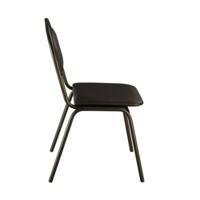 Scaun vizitator TWENTY, Negru piele ecologica [1]