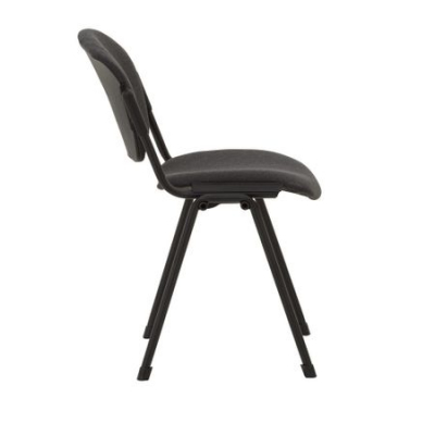 Scaun vizitator VANNI Black, Gri inchis stofa cagliari [2]