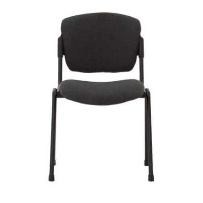 Scaun vizitator VANNI Black, Gri inchis stofa cagliari [1]