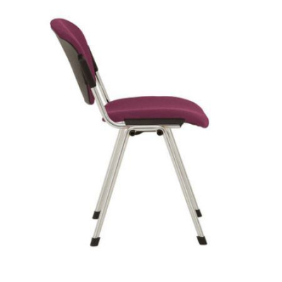 Scaun vizitator VANNI Chrome, Bordo stofa cagliari [1]