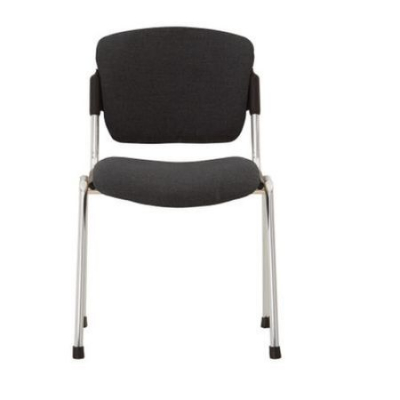 Scaun vizitator VANNI Chrome, Gri inchis stofa cagliari [1]