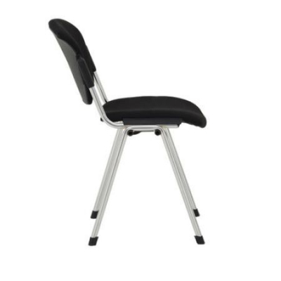 Scaun vizitator VANNI Chrome, Negru stofa cagliari [3]