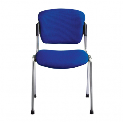 Scaun vizitator VANNI Chrome, Safir-negru stofa cagliari [1]