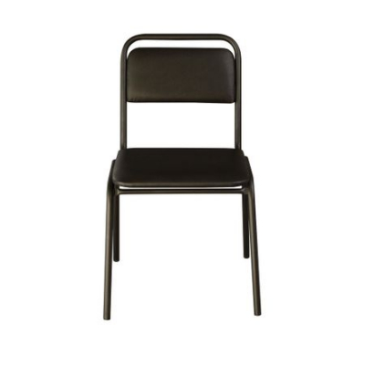 Scaun vizitator VISIT, Negru piele ecologica [1]