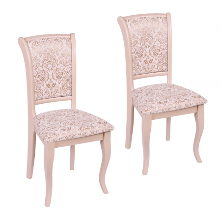 Bucătărie - Set 2 scaune UNO, Lemn, Beige/Regent 03